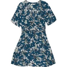Sessùn Blue Floral Midi Dress FR 34