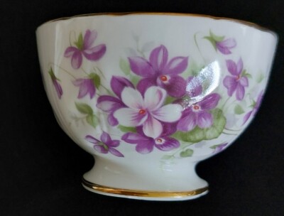Aynsley England Fine Bone China Violette Set Of 3 Pieces Cream