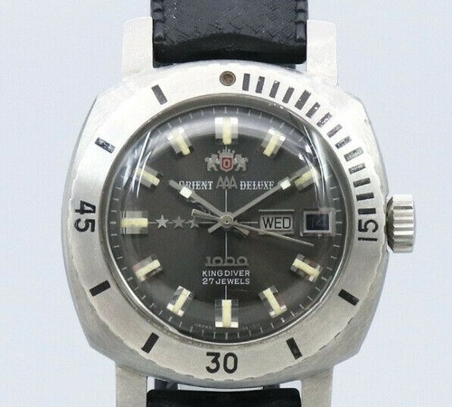 ORIENT KING DIVER 1000 CB.349-11340 Original Dial Automatic Vintage Watch  1960's | eBay