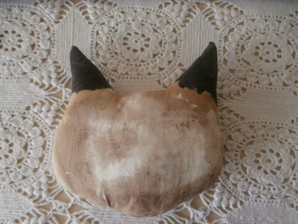 Primitive Siamese Cat Mini Pillow~Shelf Sitter~OOAK~Handcrafted~Unique~Country - Image 4 of 4