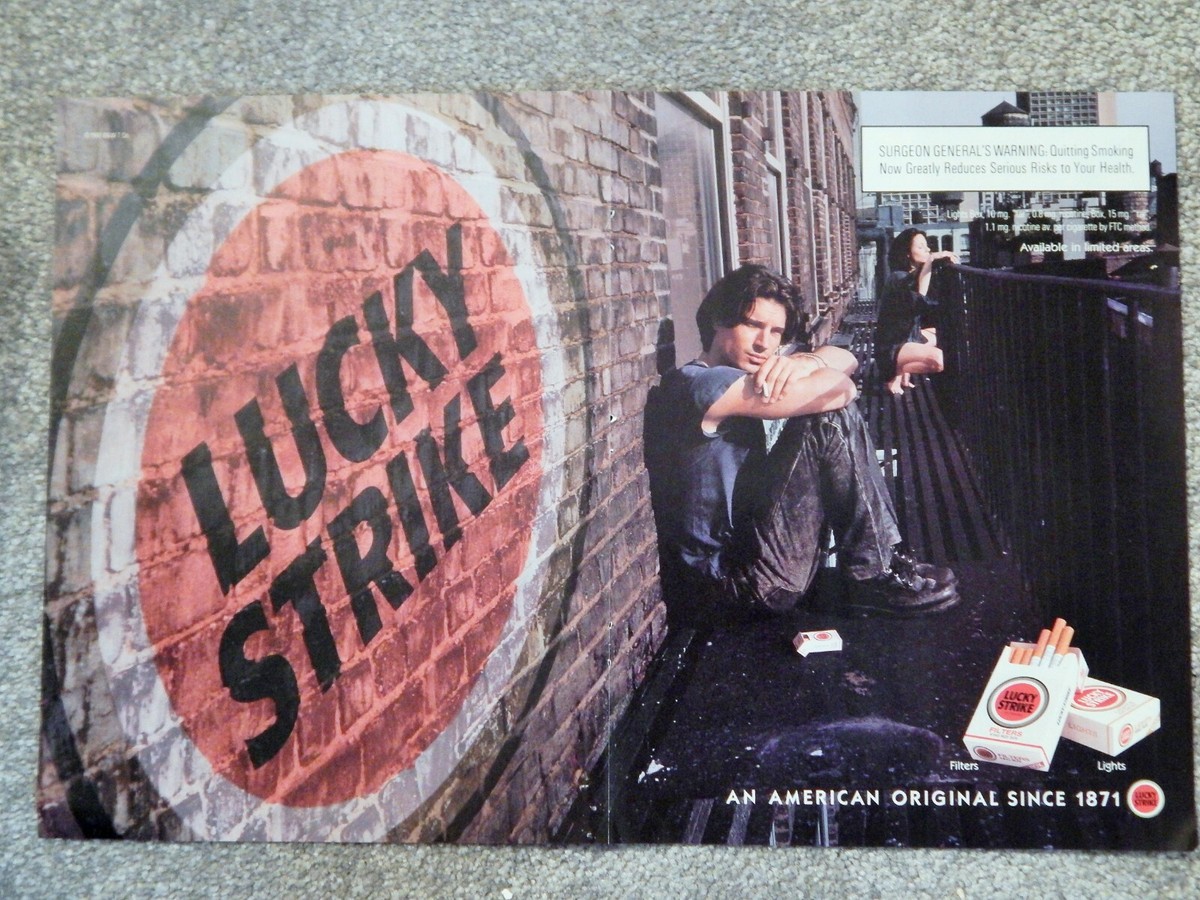 90's LUCKY STRIKE / KENT 非売品 ヴィンテージポスター LUCKY STRIKE CIGARETTES (LG 17