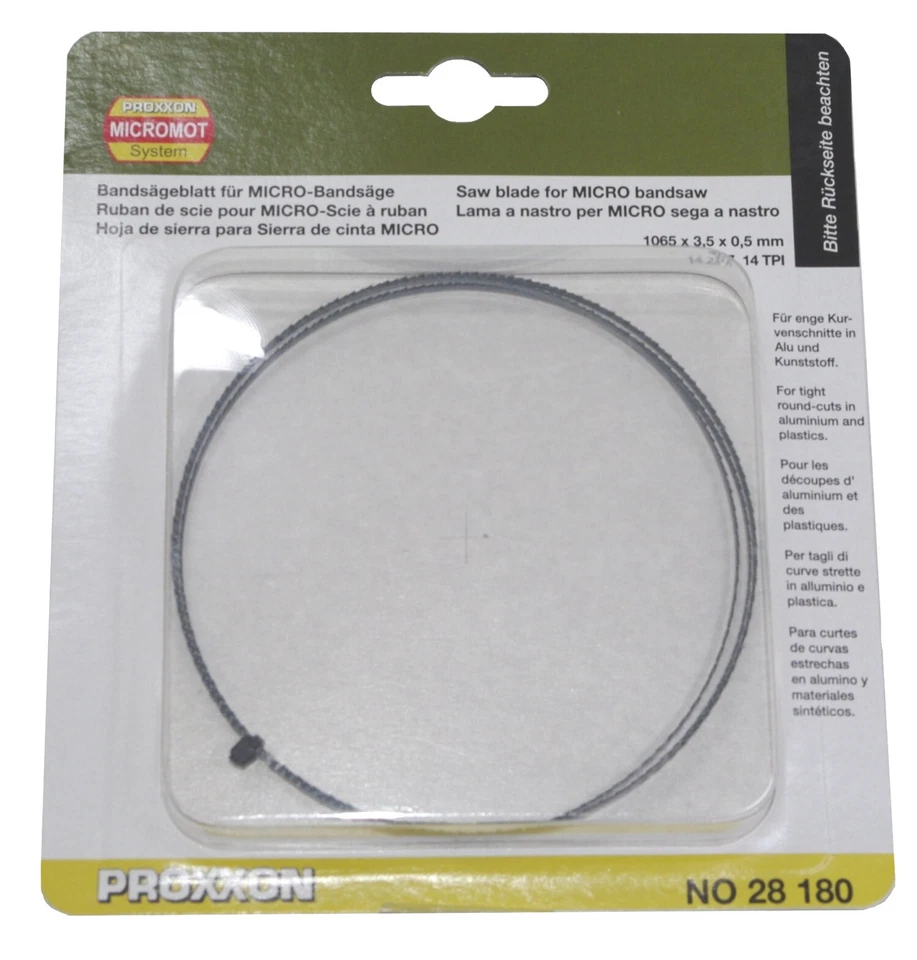 PROXXON 28180 Bandsägeblatt extra schmal 14 Zähne Bandsäge MBS240/E 27172 NEU - Bild 3 von 3