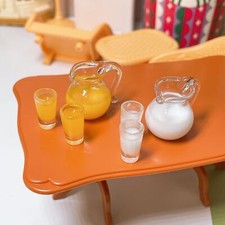 3PC Dollhouse Miniature 1:12 Scale Juice Milk Cups Kit Kitchen Drinks Accessory