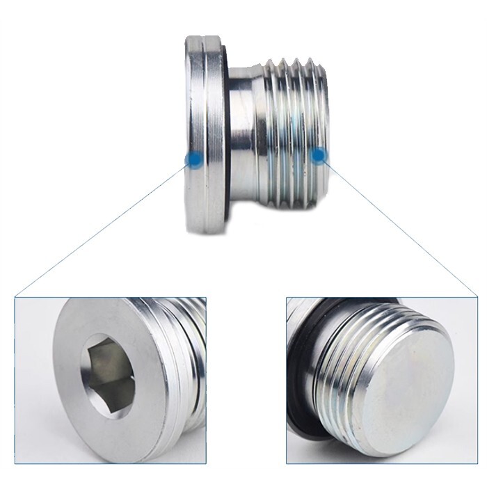 Hydraulic plug Parker standard BSPP hexagonal head, send 5 pieces at once