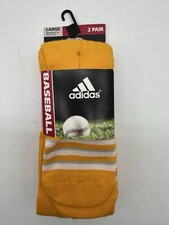 NEW 2 PAIR PACK MENS ADIDAS CLIMALITE CUSHIONED COMPRESSION BASEBALL SOCKS 9-13