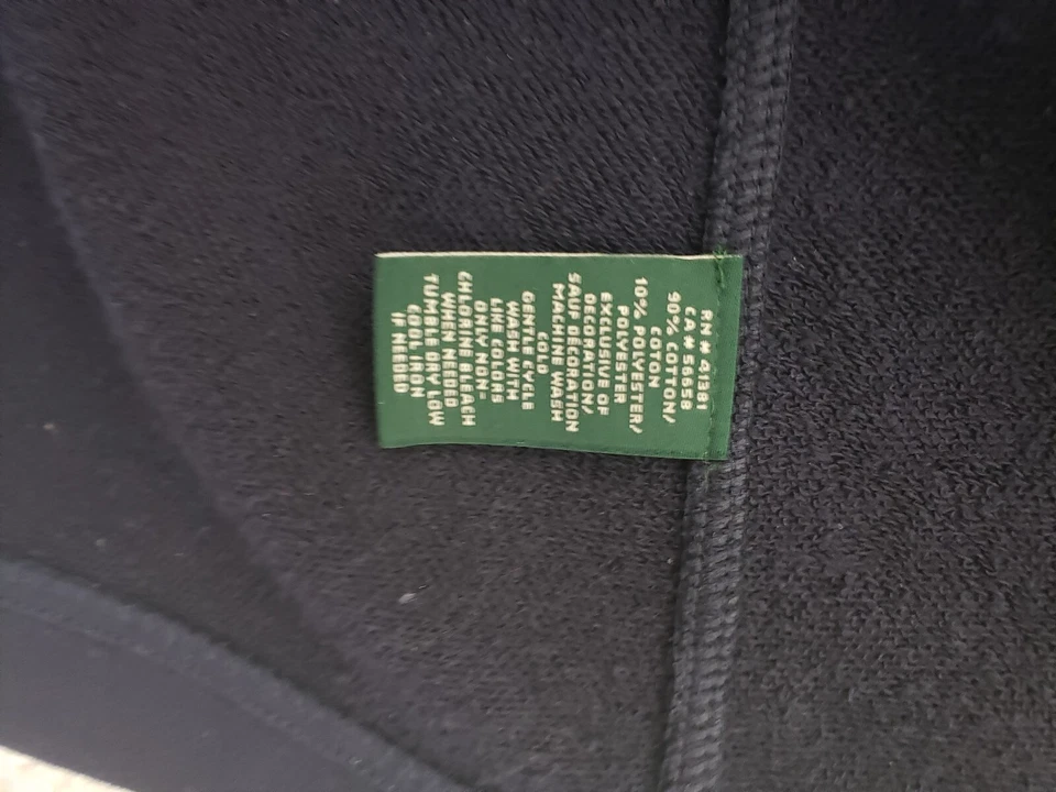 Chaquetón Lauren Ralph Lauren para mujer M azul marino invierno algodón mezcla de polietileno preppy Foto 4 de 4