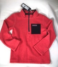 NWT Vineyard Vines Fleece Half-Zip Sherpa in Cuckoo/ Pink Kid's 7