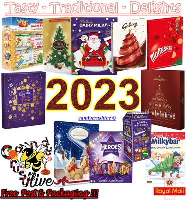 2023 Christmas Advent Calendar Calendars Milk Chocolate Lindt Dairy Milk  Haribo | eBay
