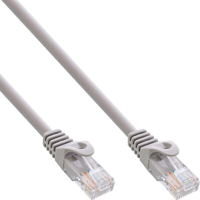 InLine  Patchkabel, U/UTP, Cat.5e, grau, 2m