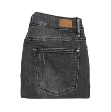 Judy Blue Jeans Skinny Fit Capri Women’s Size 14W Faded Black Distressed Denim