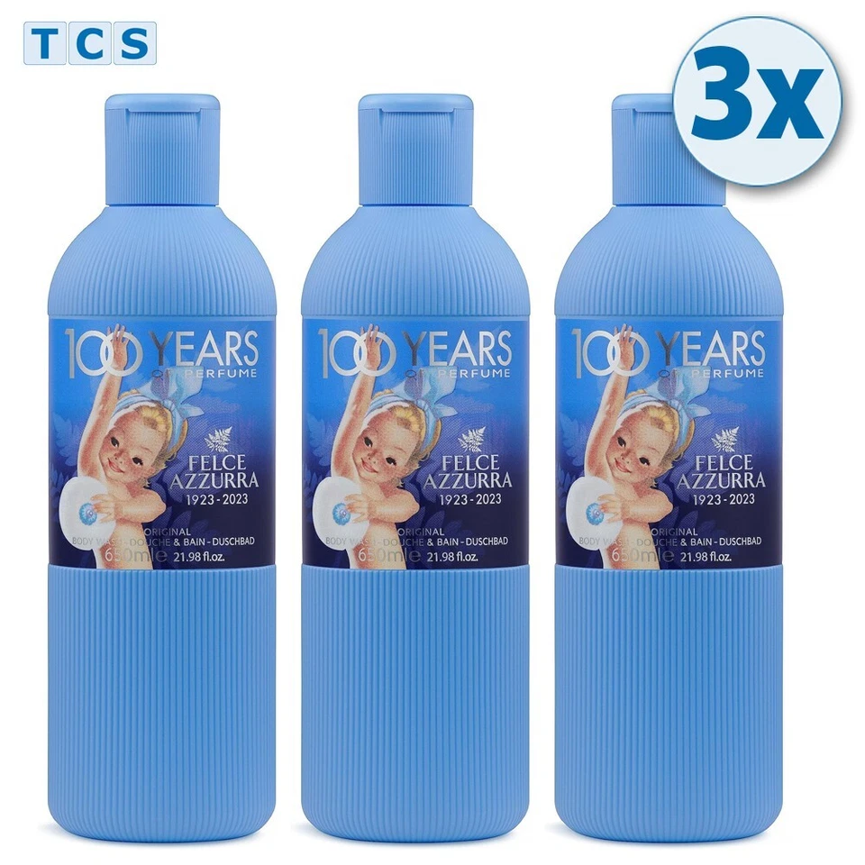 3x Felce Azzurra Classico Bagnodoccia Badeschaum klassischer Duft, 3x 650ml