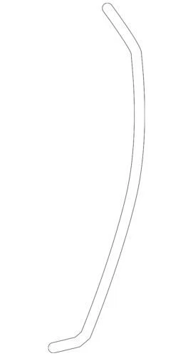 Tira de sellado inferior del lado del conductor trasero genuino GM 2008-2017 Buick Enclave 22893934 Foto 3 de 4