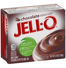 Jell-O Instant Pudding and Pie Filling Chocolate Flavor - 3.9 Oz - Pack of 6