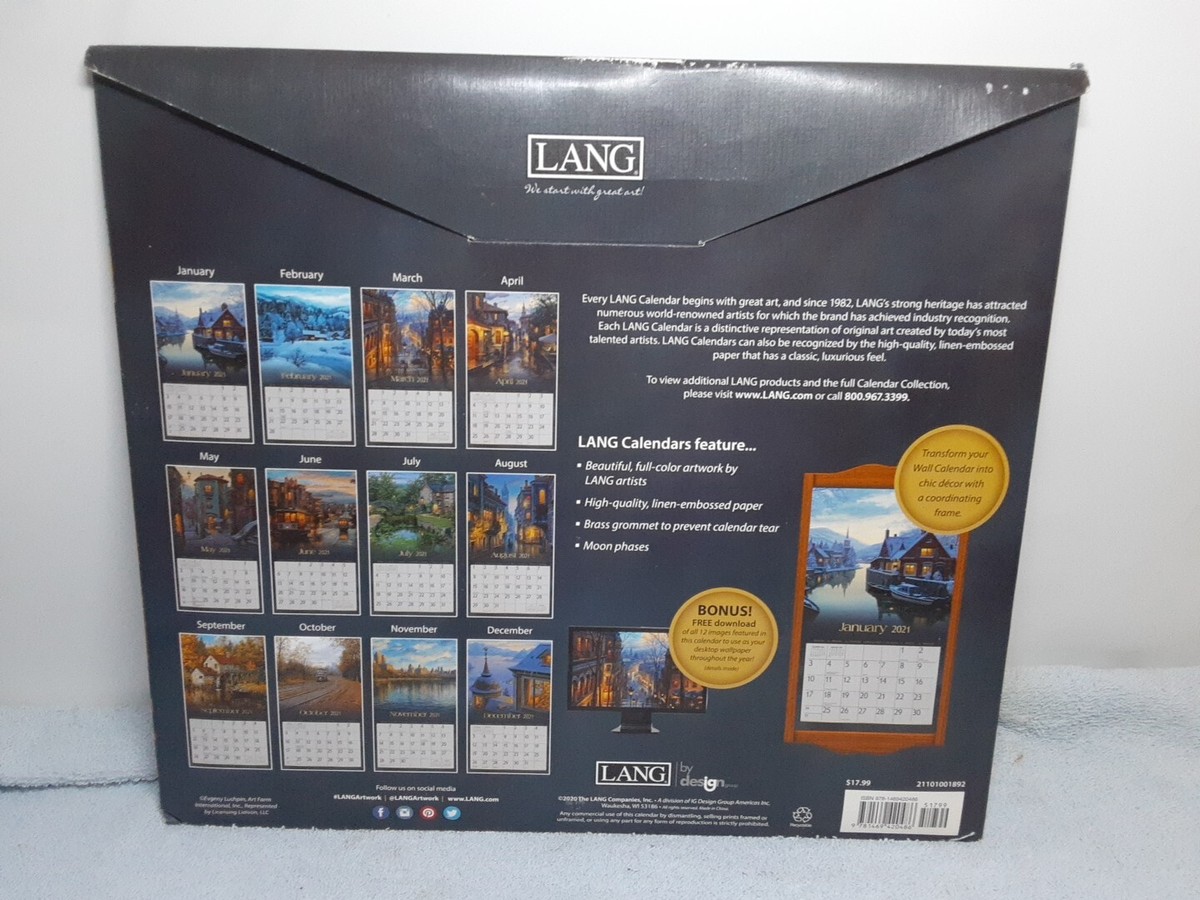 2021 Lang Special Edition Around The World Wall Calendar W