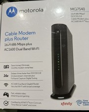 Motorola MG7540 16x4 Cable Modem Plus AC1600 Dual Band Wi-Fi Router with DFS