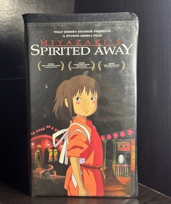Miyazaki s Spirited Away (VHS, 2001) Clamshell Case VGD Rare Studio Ghibli Anime