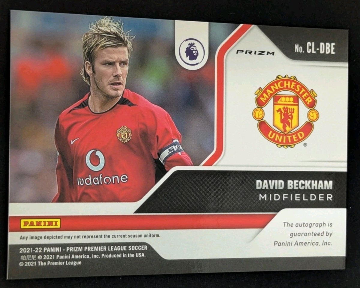 David Beckham ベッカム Panini Prizm AUTO 2023-24 Panini Prizm EPL David Beckham Manchester United