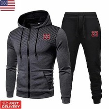 Men's Hooded Tracksuit Casual Hot Sale Single Piece Sports Zipper Sweatshirts an