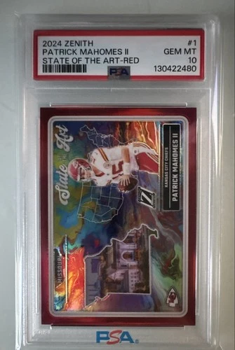 2024 Panini Zenith - State of the Art Patrick Mahomes II #1 Red /49 PSA 10
