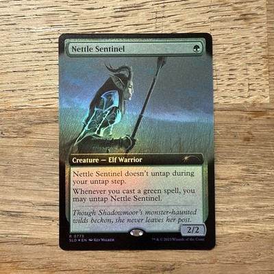 MTG Nettle Sentinel 0773 Secret Lair Drop 2024 Extended Art Rare Foil Creature