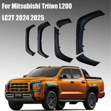 6PC Extended Wheel Arch Wheel Brow Trim Fit For Mitsubishi Triton L200 2024-2026