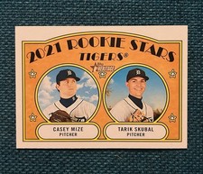 2021 Topps Heritage Rookie Stars Casey Mize Tarik Skubal #253 RC