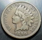(Apr26) 1889 Indian Head Cent
