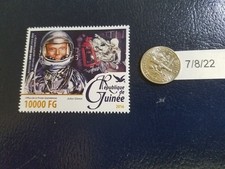 John Glenn American astronaut and politician 2016 Republique de Guinee Stamp (a)