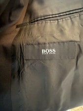 HUGO BOSS LUXURY 3 PIECE TUXEDO DRESS SUIT 100% WOOL CLASSIC FIT: 40x35x33
