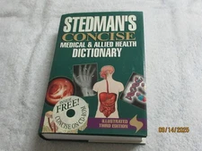 Stedman's Concise Medical Dictionary, 26th Edition - Hardcover Book plus CD-Rom