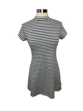 Free People Beach On the Line Mock Neck Striped A Line Dress Women’s Size Small