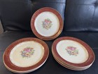 Antique Salem China 23K Gold Encrusted Plates set of  8 Total — photo 2