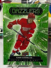 2022-23 Upper Deck Series 2 DAZZLERS Green ELMER SODERBLOM #DZ-76 Red Wings