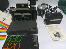 Polaroid 430 Land Camera with Shell Case kodak movie camera m14 mixed lot