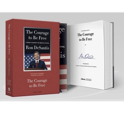 Ron DeSantis Signed Numbered Deluxe Collector Set /5000 The Courage to Be Free