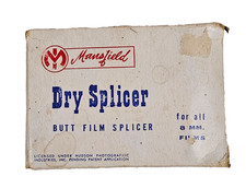 Vintage Mansfield Industries 8mm Butt Film Splicer Heavy Metal Editing Tool