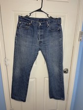 Vintage Levis 501 Mens 36/32 Blue Jeans 100 cotton Original button fly