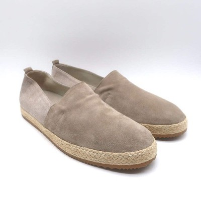 Brunello Cucinelli Espadrilles Taupe Suede & Canvas Size 44.5