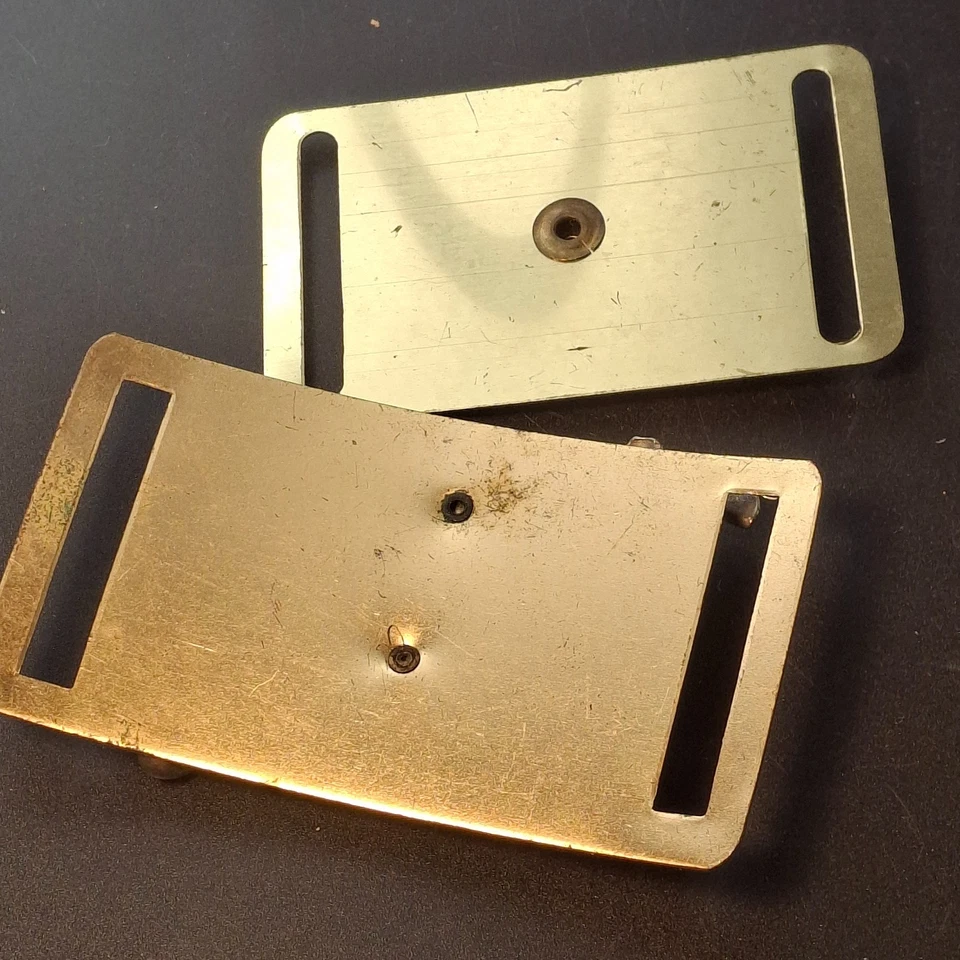 Vintage Decorative Brass Buckles Lot of 2 - Image 4 of 4