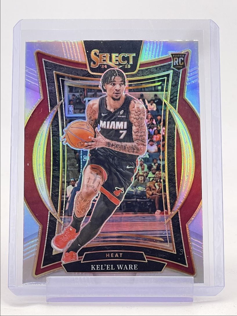 KEL'EL WARE 2024-25 SELECT CONCOURSE ROOKIE SILVER PRIZM HEAT RC Q5965