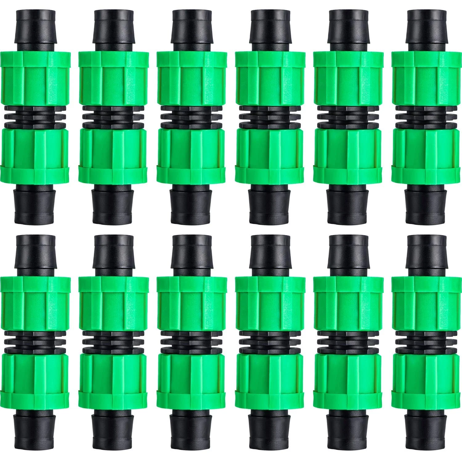 12 Pcs 5/8 Inch Drip Irrigation Coupling Universal Connector Drip Tubing Fitting - Picture 1 of 6