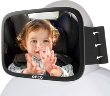 Onco Fixed Headrest Baby Car Mirror - Tesla-Compatible Car Mirror for Baby, 1...