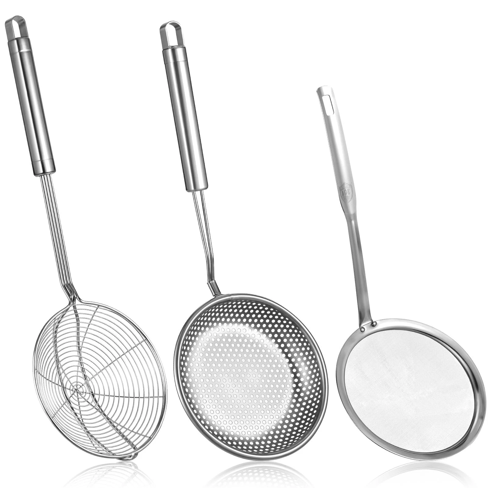 Spider Strainer & Skimmer Spoon Set, 3-Piece Stainless Steel Ladle Metal Wire...
Opens in a new wind