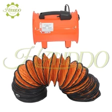 8Inch Portable Extractor Fan Blower 33FT Duct Hose Ventilator 900CFM 3450RPM