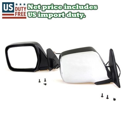 Chrome Electric Door Mirror 90-98 Fit Toyota Landcruiser 80Series FJ HDJ HZJ FZJ