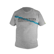 Preston Innovations Grey  Logo T-Shirt Sizes, M, 3XL