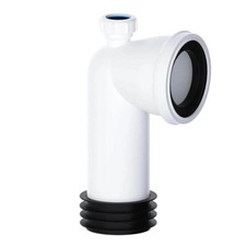 Viva 90° WC Pan Connector with 32mm Adapter Toilet Waste Fitting