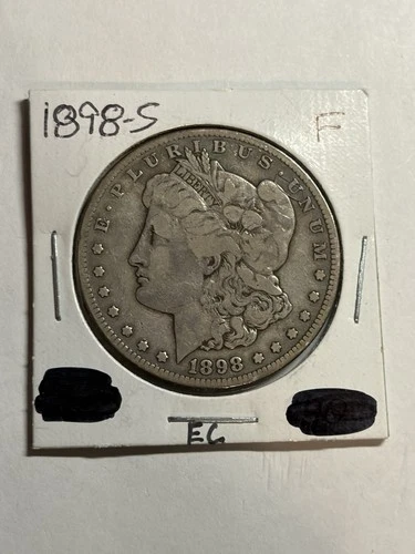 1898-S San Francisco Morgan Silver Dollar $1 Nice VF Tougher Date