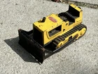 Vintage Tonka Toy Bulldozer, Small Metal Tin Model