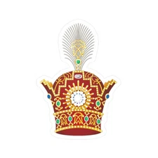 middle East Pahlavi Crown dynasty Imperial crown reza Shah Crown Prince Sticker